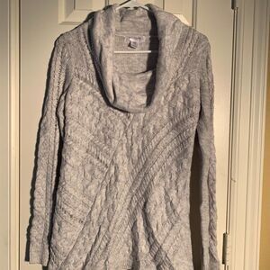 Motherhood Long Cowl Neck Maternity Sweater